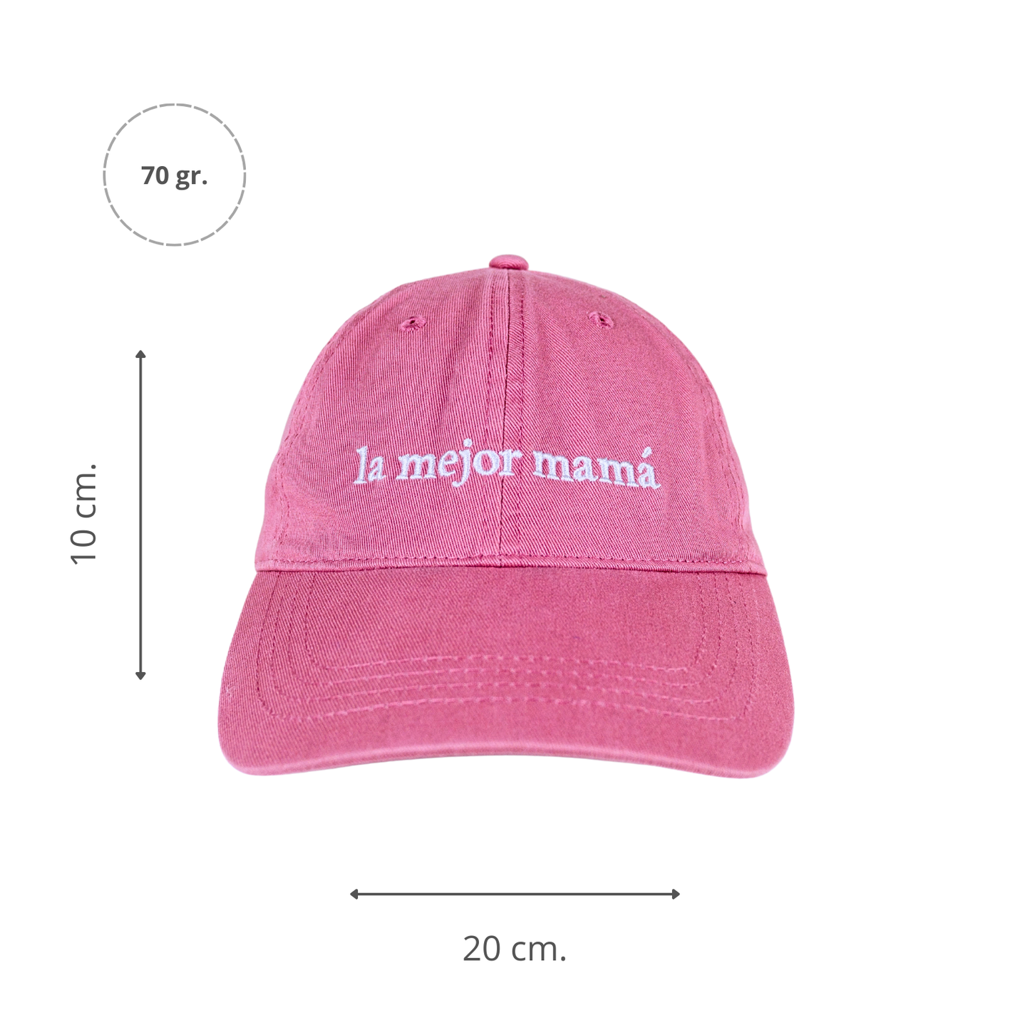 Jockey de Algodón con filtro UV Azul “La Mejor Mamá”