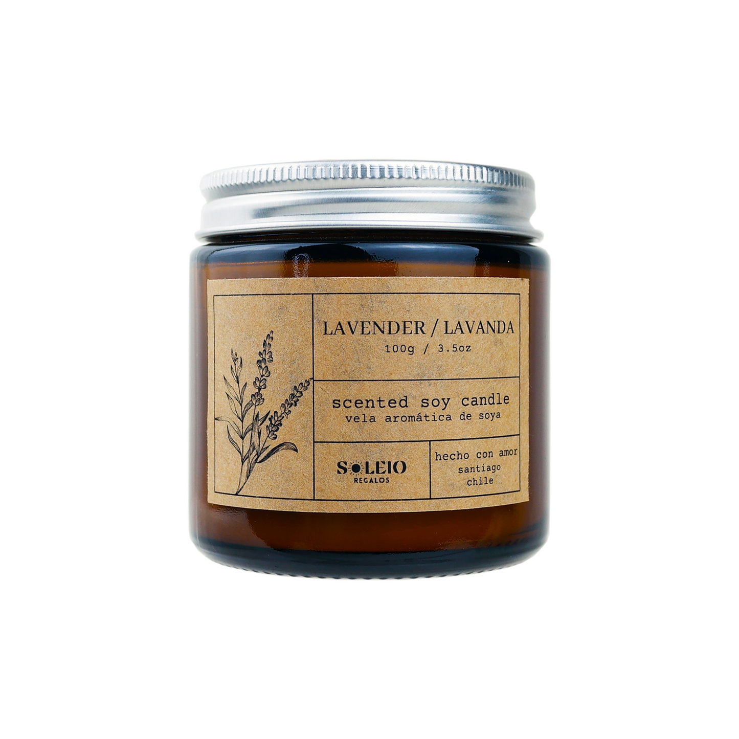 Vela Aromática Soya Lavanda