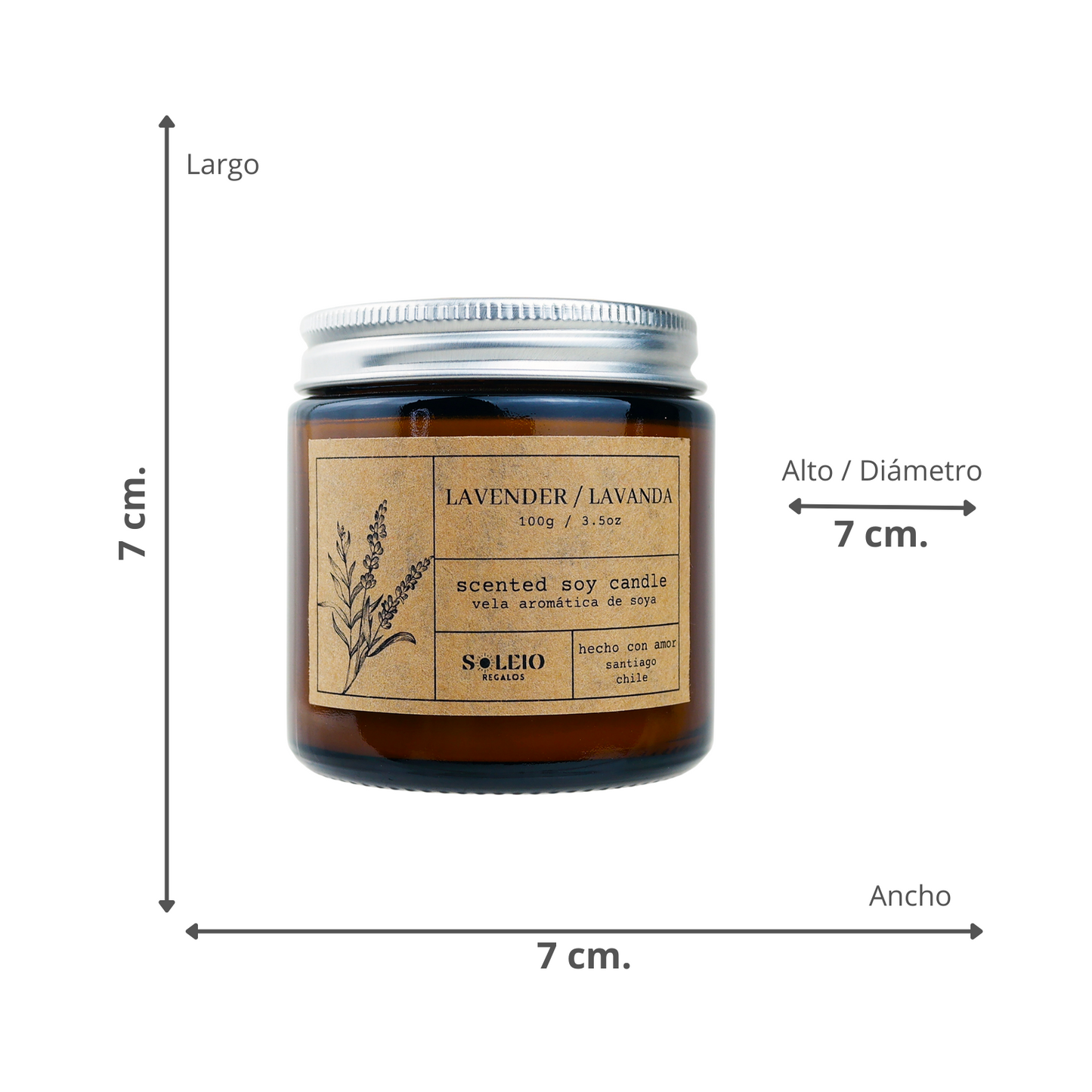 Vela Aromática Soya Lavanda