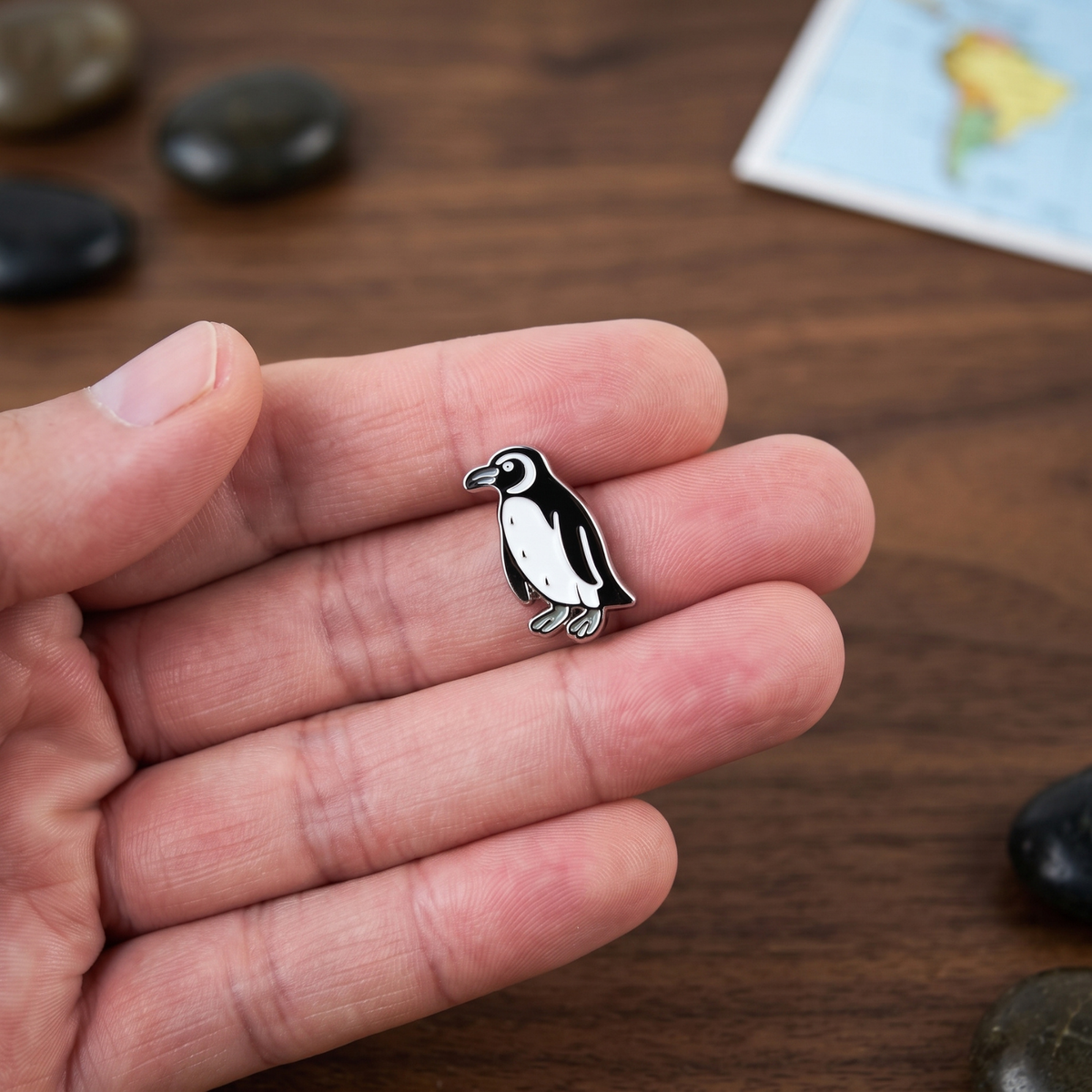 Pack 12 Pines Metal Souvenir Pingüinos