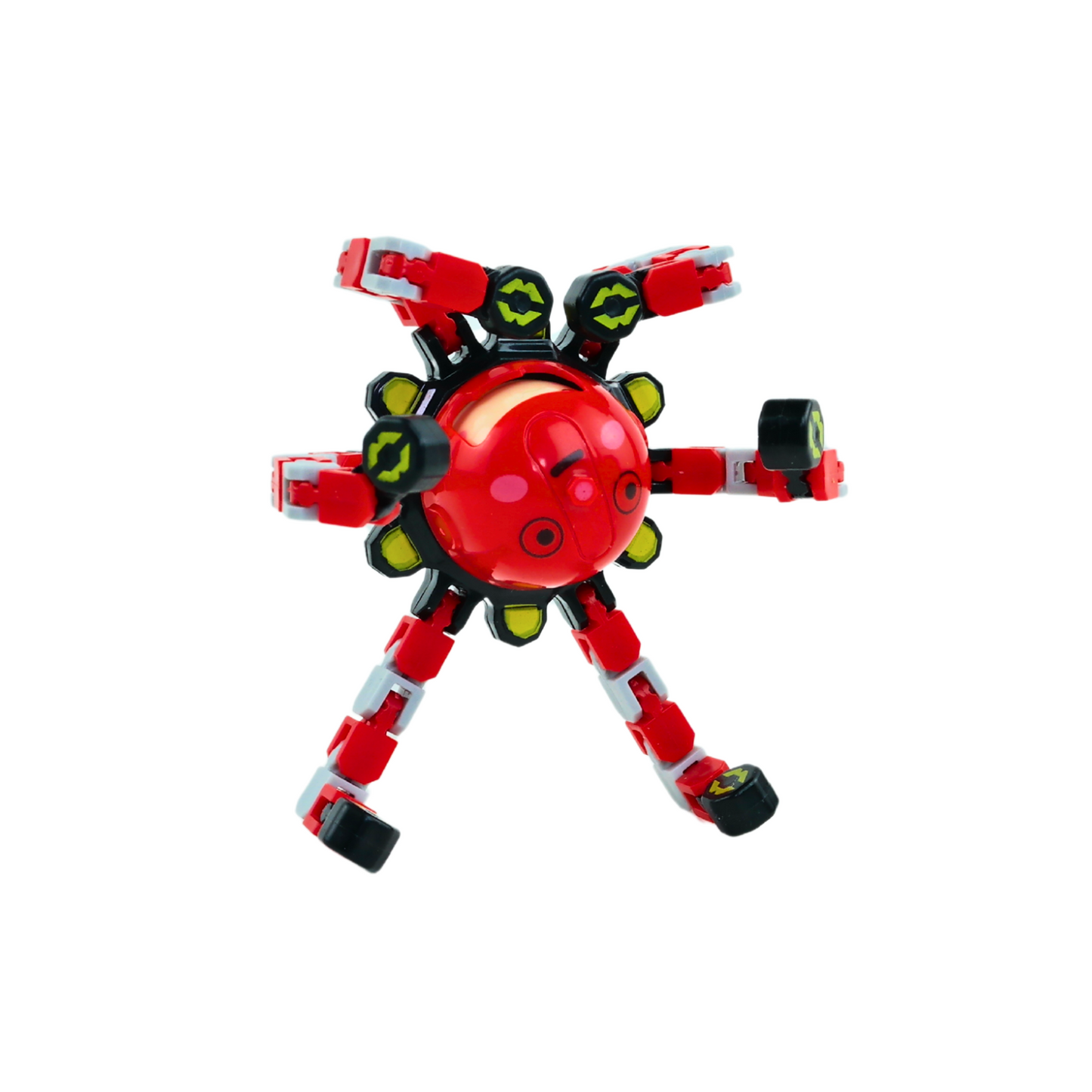 Juguete Fidget Spinner Transformable Antiestrés Rojo