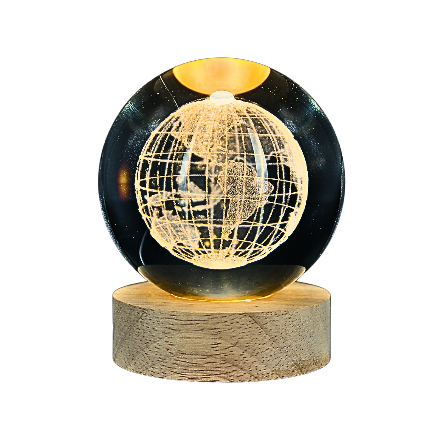 Lampara Bola De Cristal LED Globo Mundo