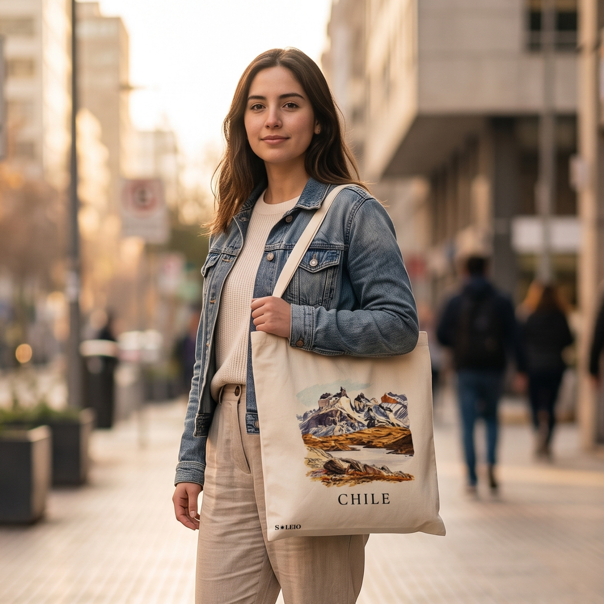 Pack 12 Tote Bag Lona Chile Torres Del Paine