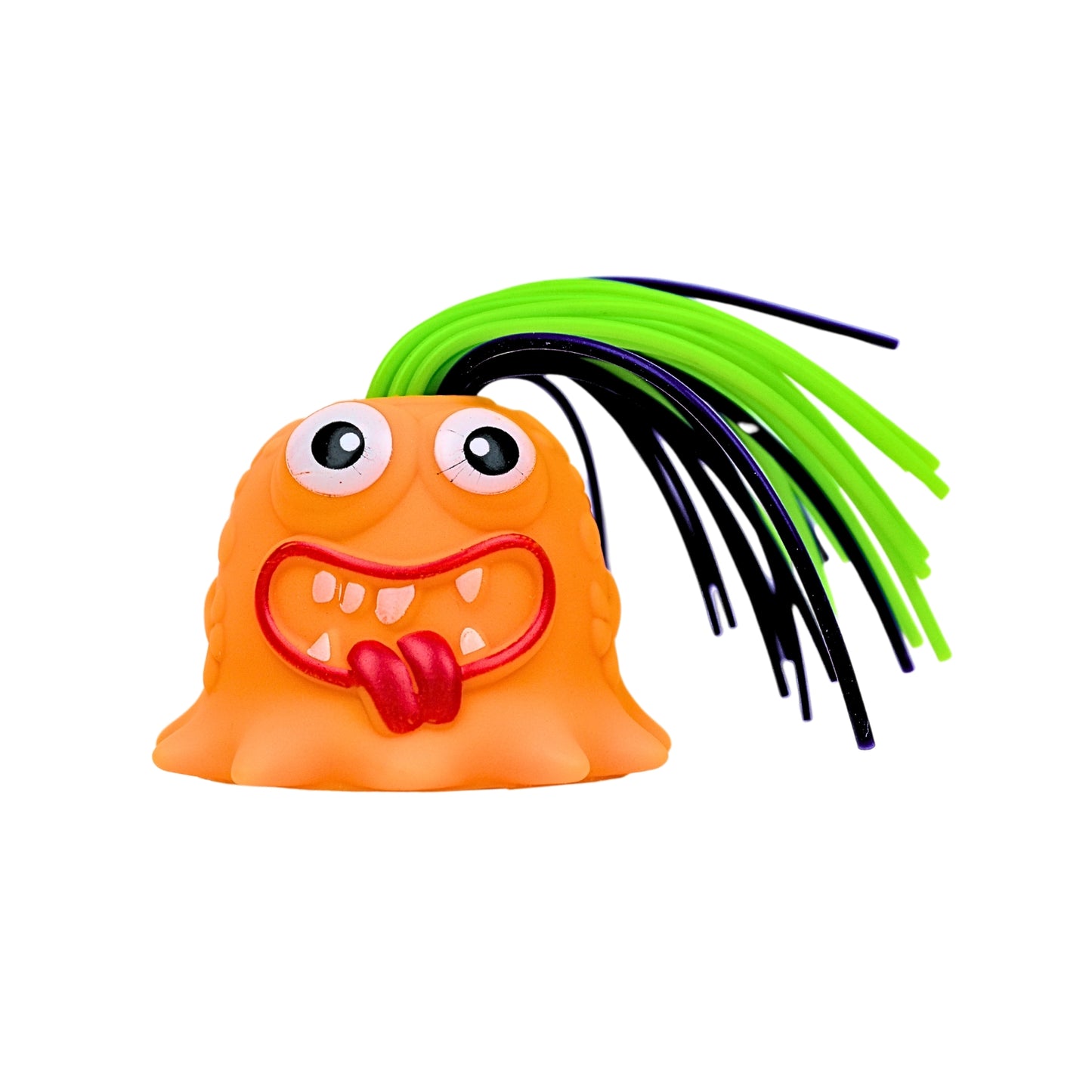 Muñeco Anti Estrés Scream Monster Jalando El Pelo Naranja