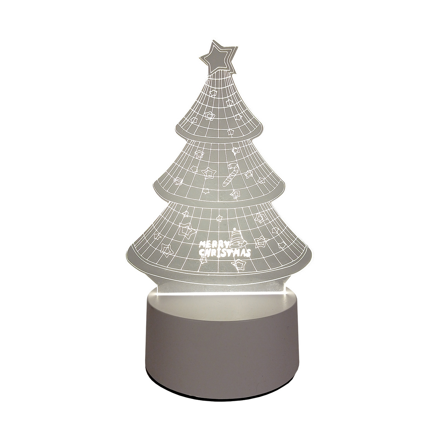 Lámpara LED De Mesa 3D USB Luz Arbol Navidad