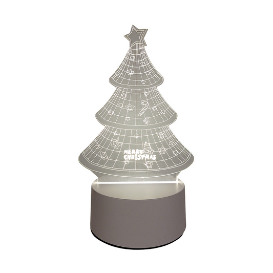 Lámpara LED De Mesa 3D USB Luz Arbol Navidad