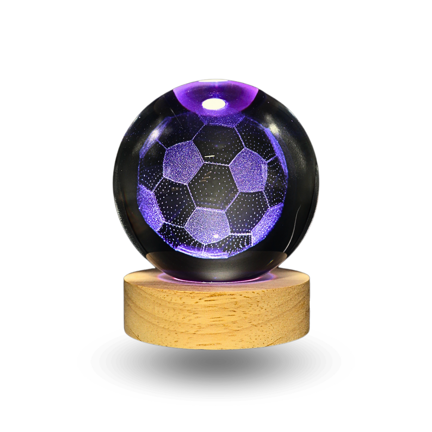 Lampara Bola De Cristal LED RGB Colores Futbol
