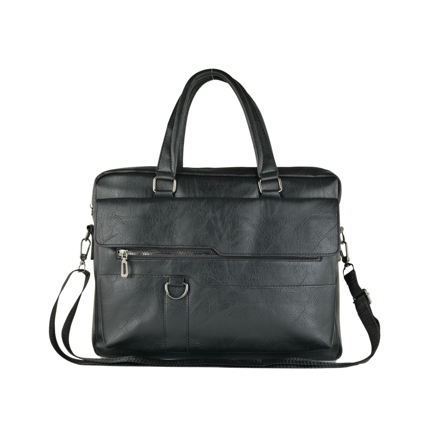 Maletín Notebook Eco Cuero Boston Vintage Negro