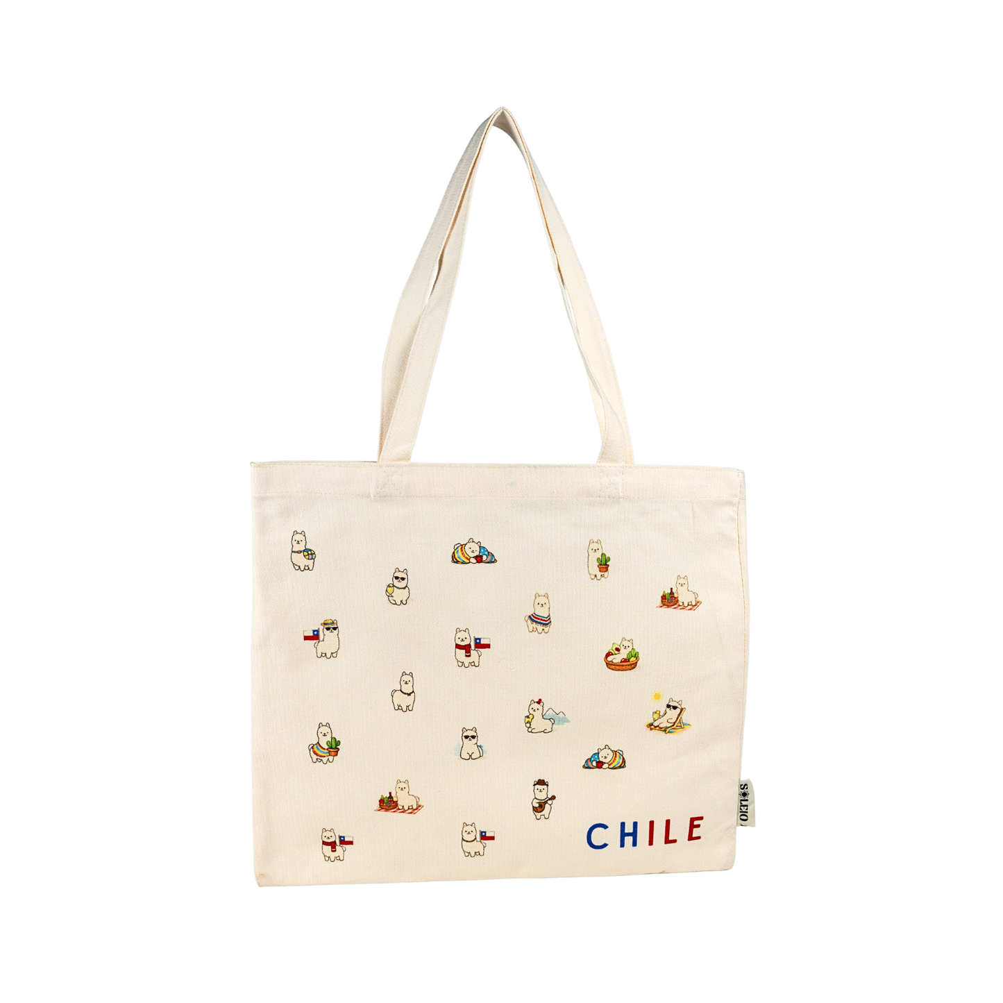 Bolsa De Lona Ecológica Diseño Llamitas