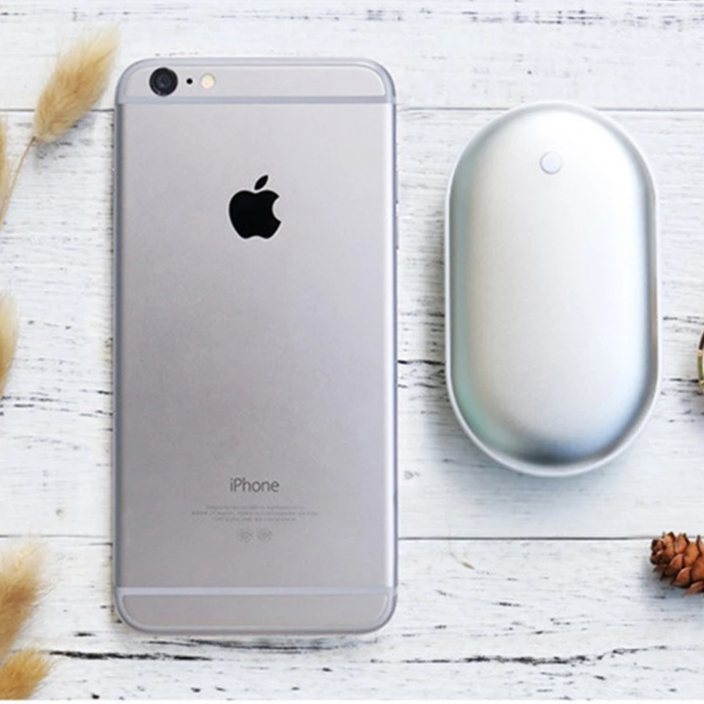 Calentador De Manos Portátil Powerbank Recargable Rosado