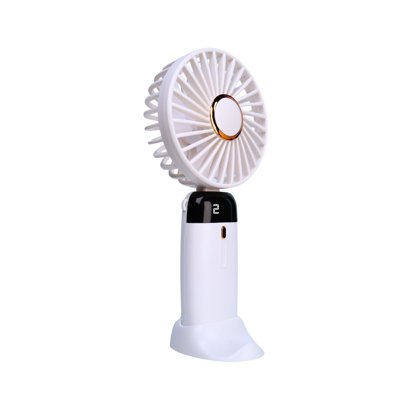 Mini Ventilador Mano Portátil Recargable Usb 5 Velocidades Blanco