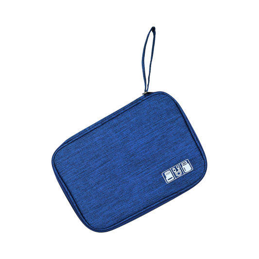 Bolso Organizador Para Cables De Viaje Azul