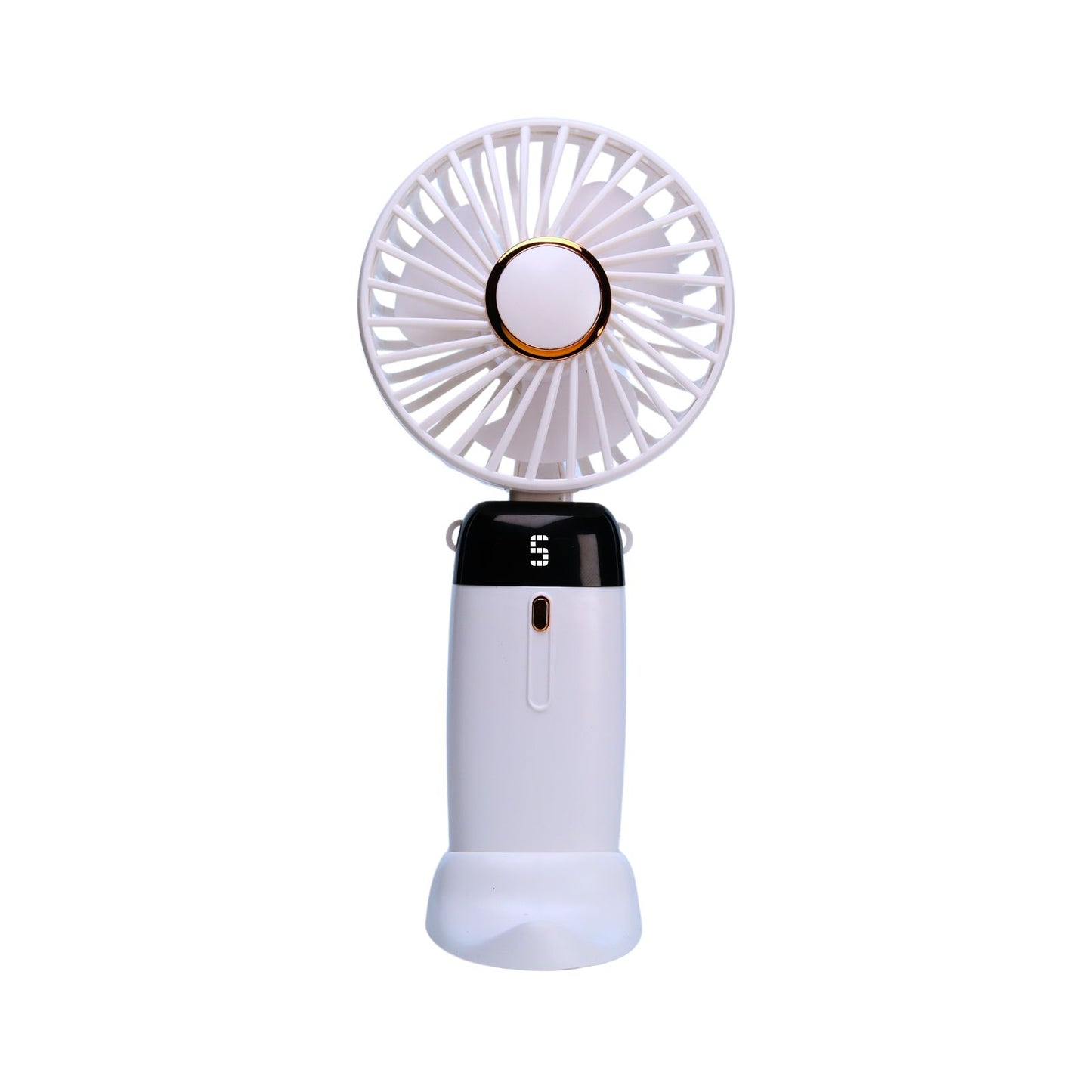 Mini Ventilador Mano Portátil Recargable Usb 5 Velocidades Blanco