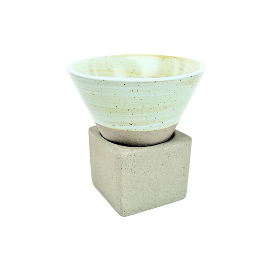 Tazas de Café Corto Japonesas de Cerámica 90 ml Marrón