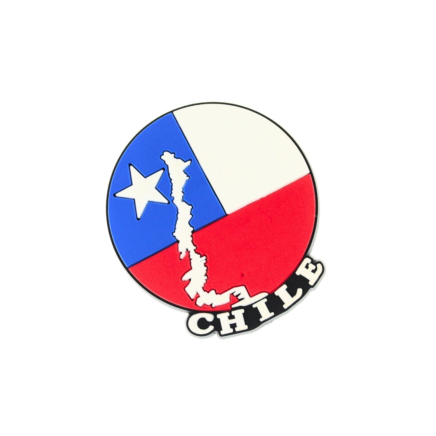 Imán De Goma Refrigerador Souvenir Chile Mapa