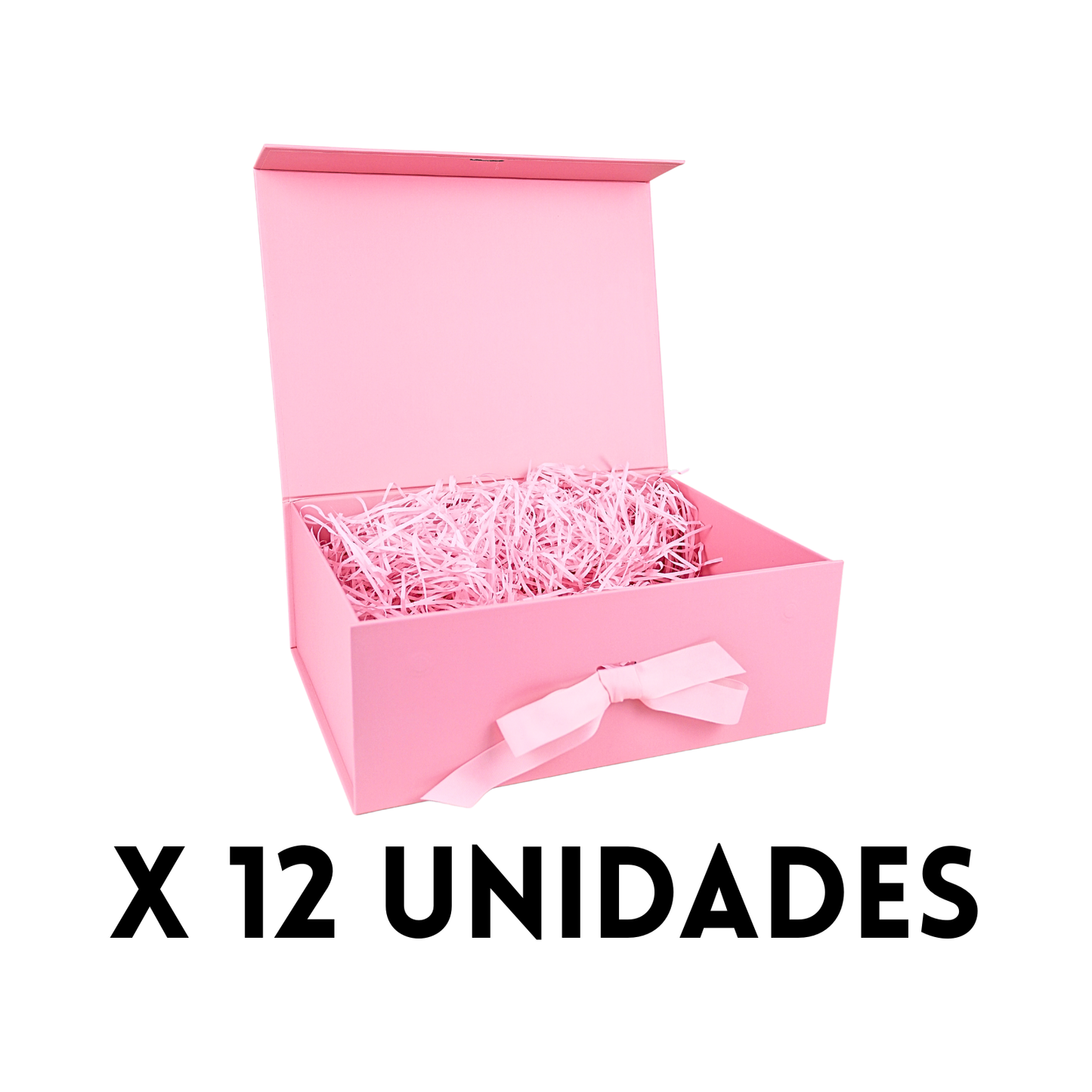 Pack 12 Gift Box Caja Para Regalos Con Tapa Premium Tamaño XL Rosado