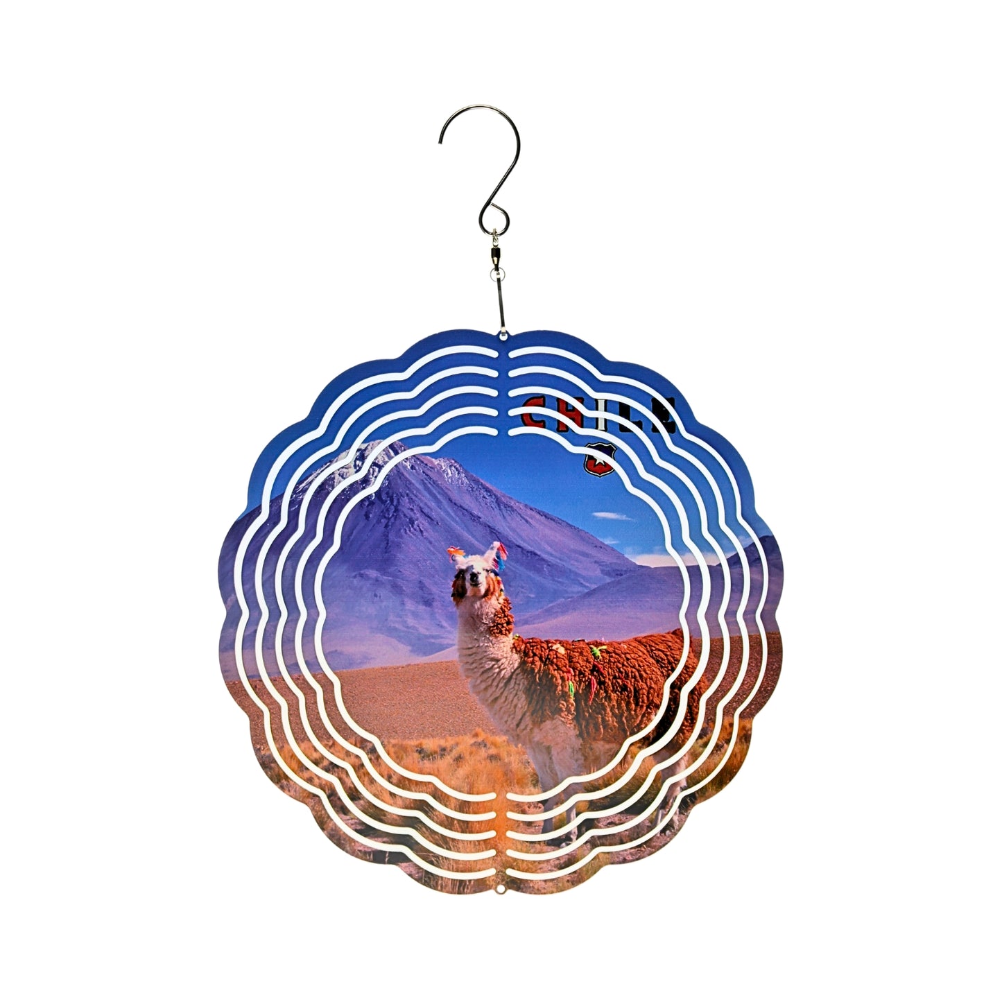 Colgante Remolino  De Viento 3D Diseños De Chile Alpaca