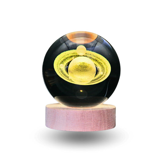 Lampara Bola De Cristal LED RGB Colores Saturno