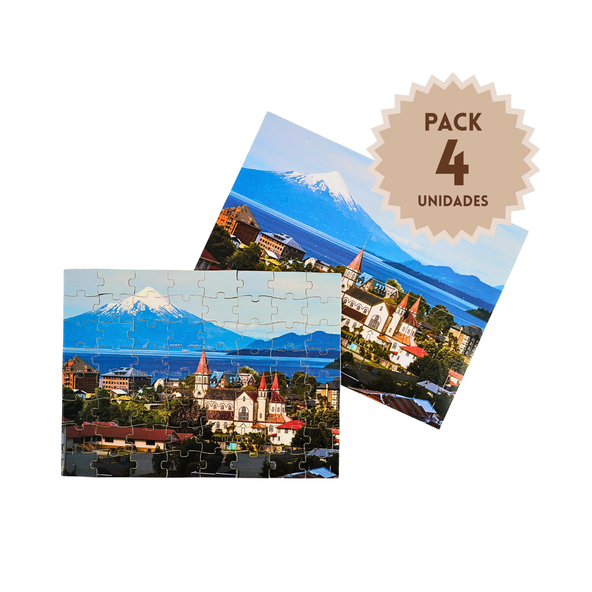 Pack 4 Puzzles Paisajes de Chile Puerto Varas