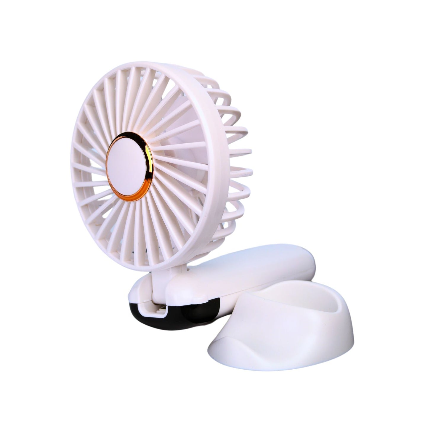Mini Ventilador Mano Portátil Recargable Usb 5 Velocidades Blanco