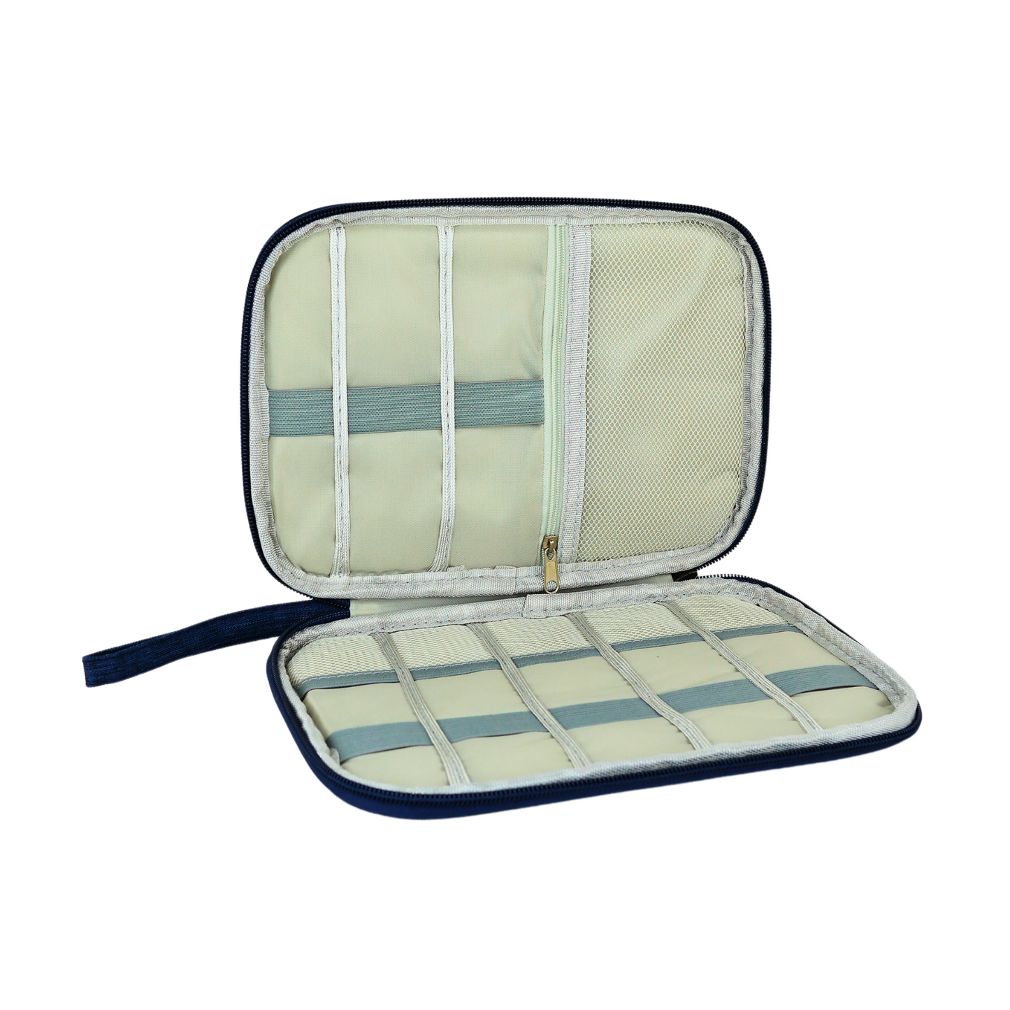 Bolso Organizador Para Cables De Viaje Azul