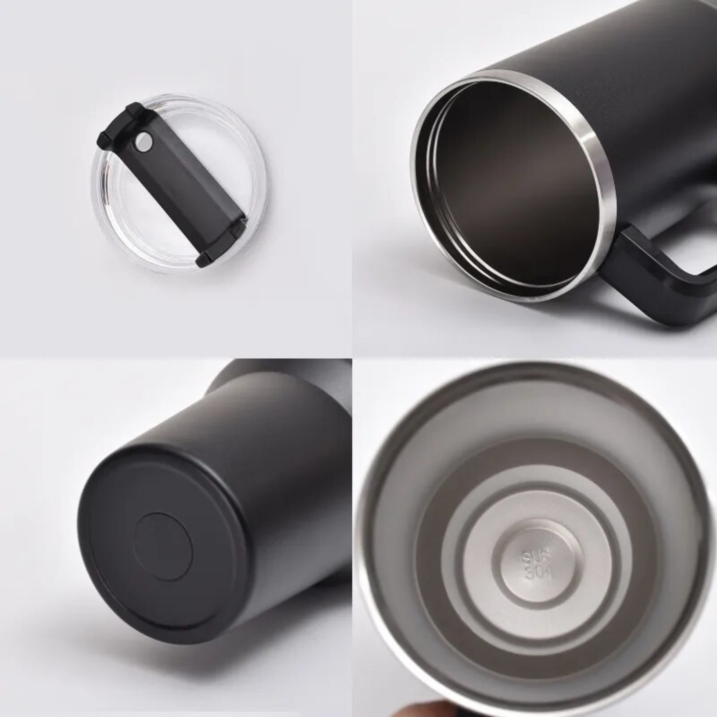 Vaso Térmico Auto Bombilla 1.18L Negro