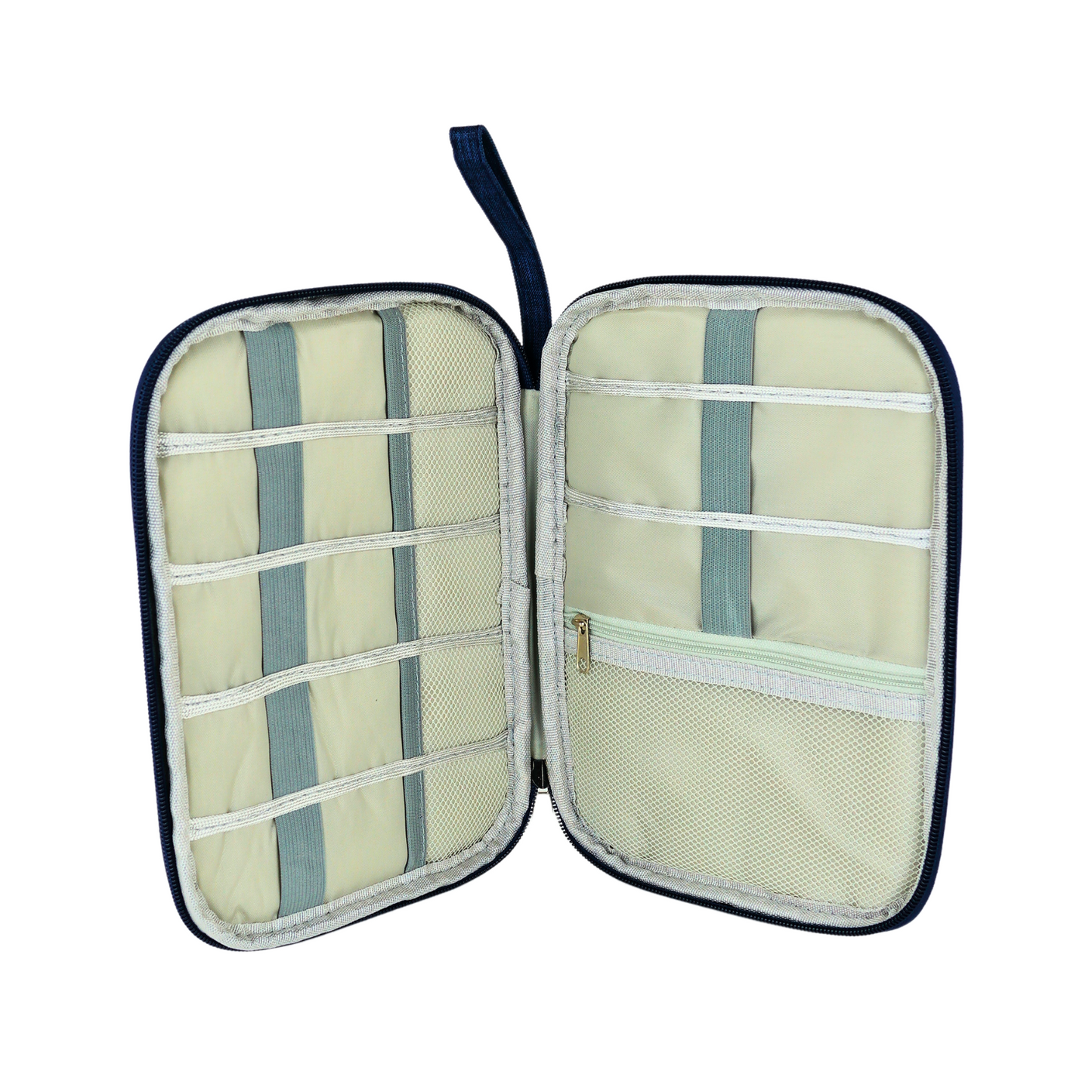 Bolso Organizador Para Cables De Viaje Azul