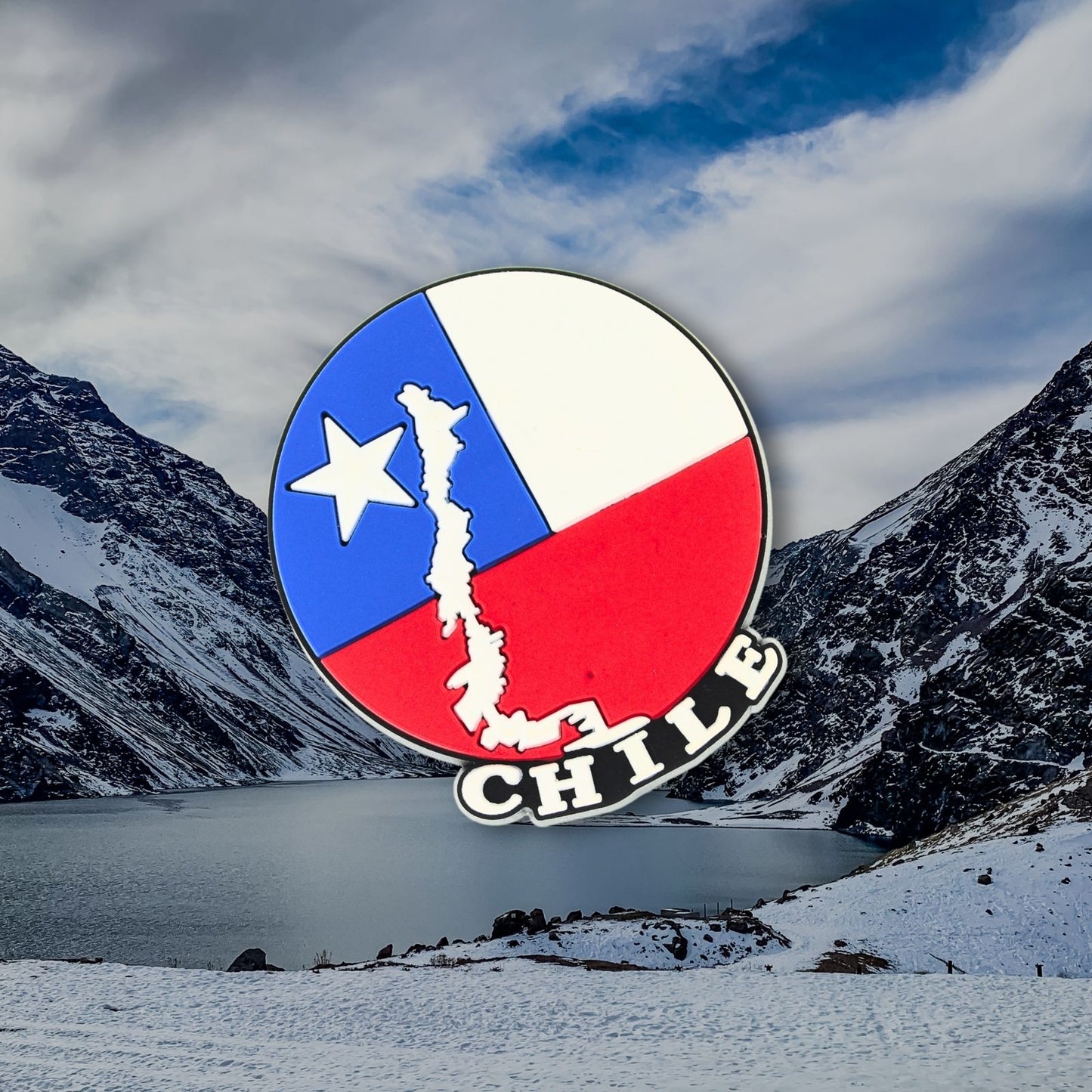 Imán De Goma Refrigerador Souvenir Chile Mapa