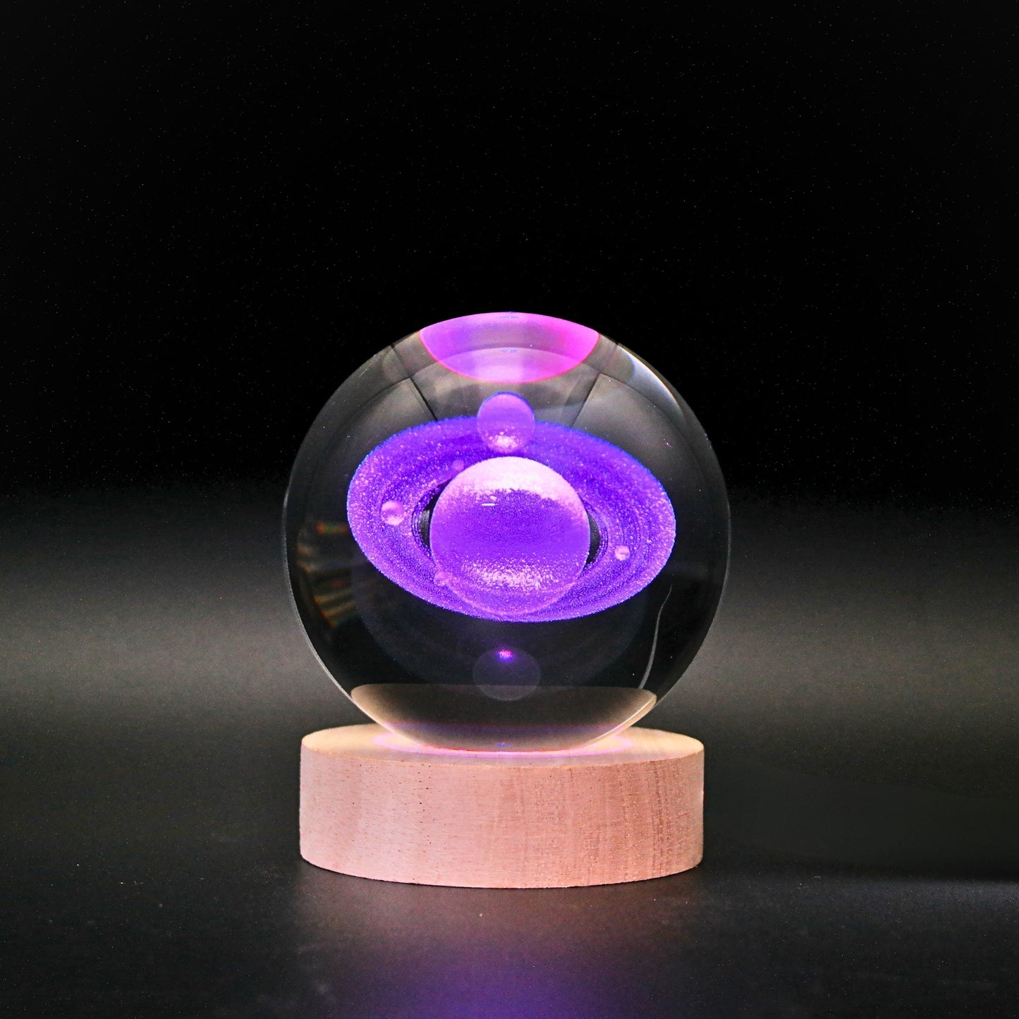 Lampara Bola De Cristal LED RGB Colores Saturno