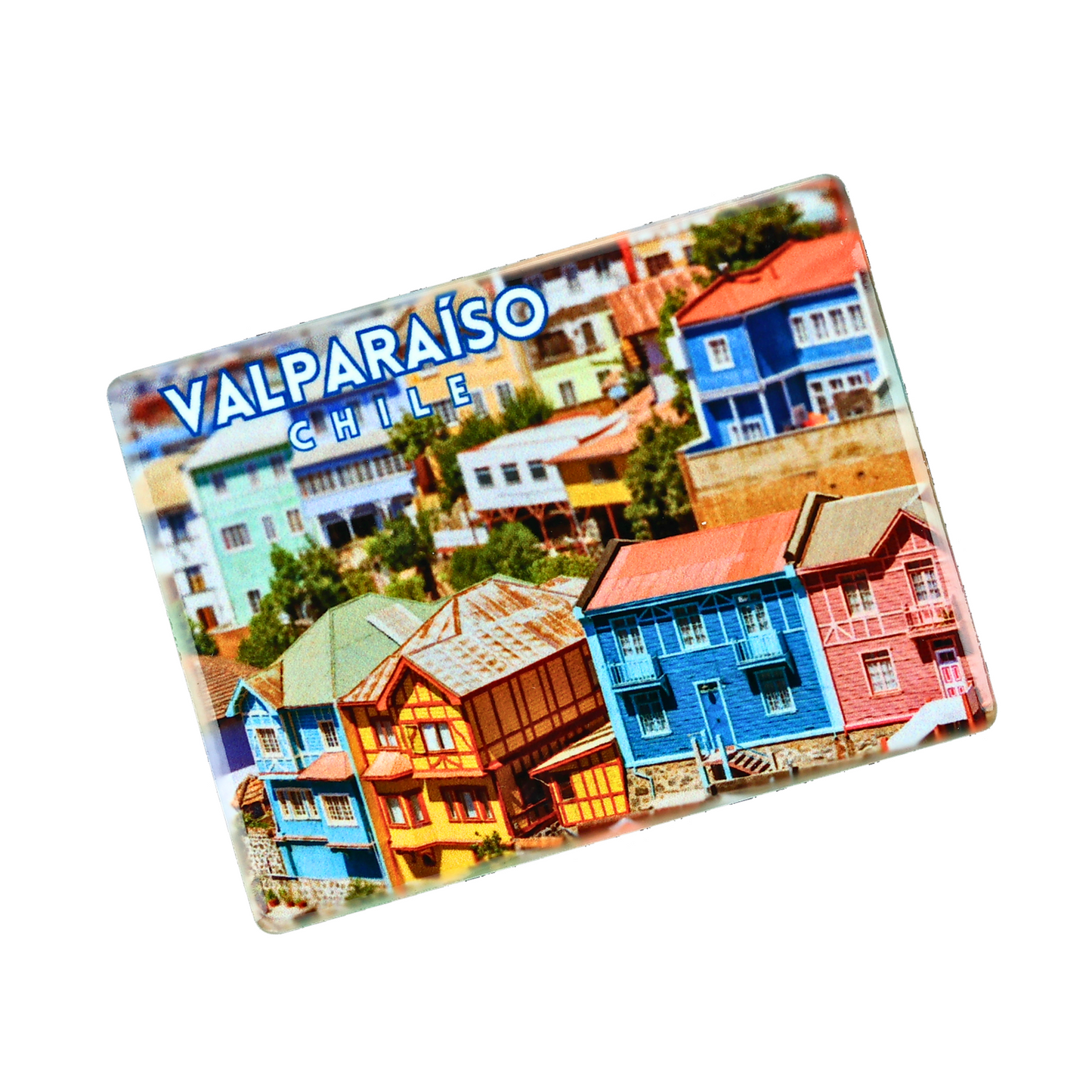 Imán Cerámico Liso Souvenir de Chile Valparaiso