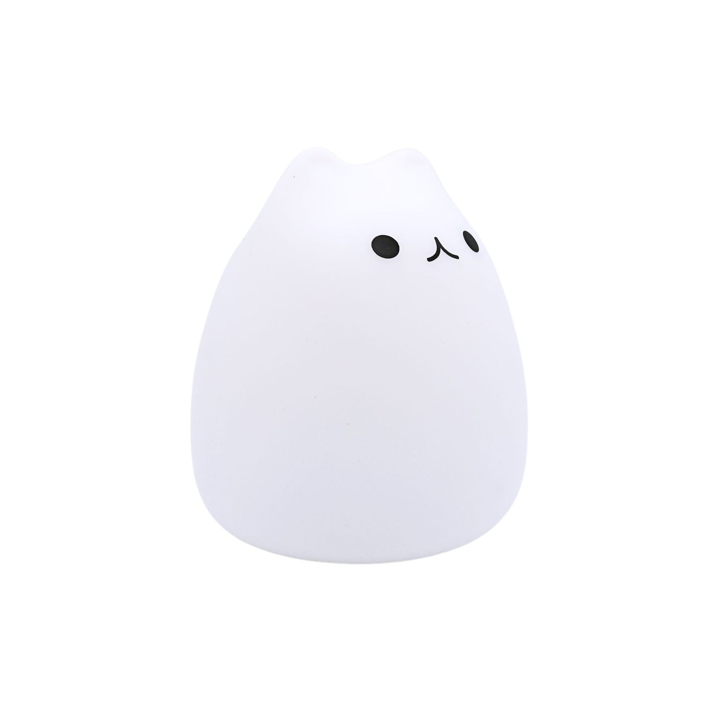 Lámpara de Noche de Silicona LED RGB Squishy Gatito