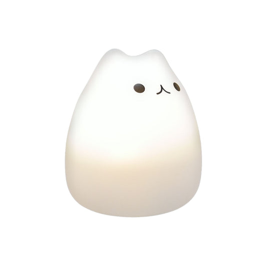 Lámpara de Noche de Silicona LED RGB Squishy Gatito
