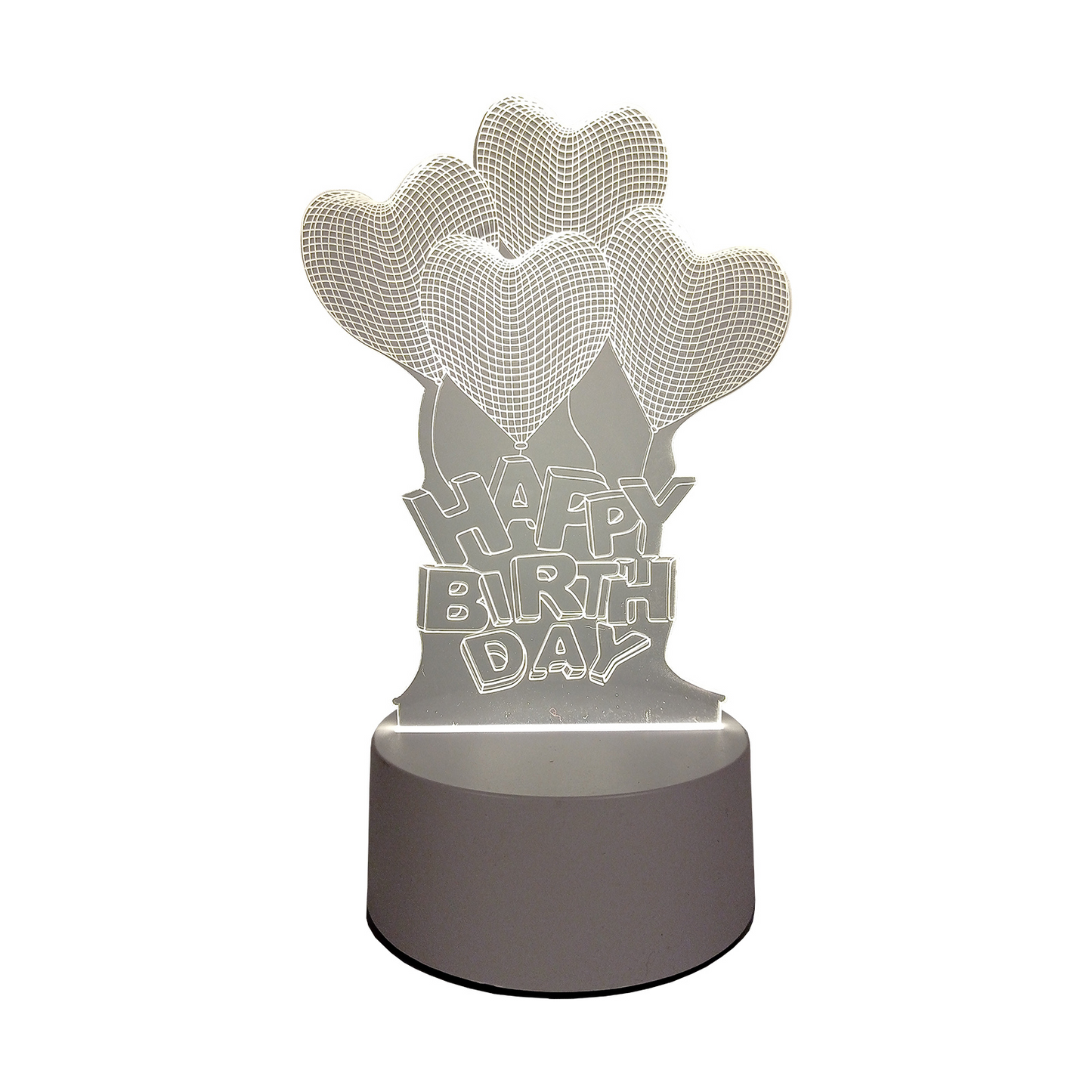 Lámpara LED De Mesa 3D USB Luz Globos Cumpleaños