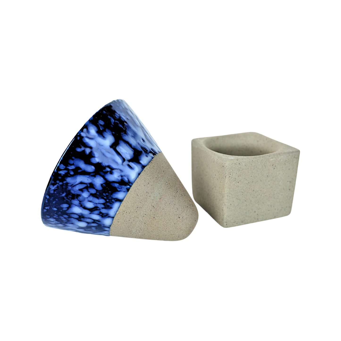 Tazas de Café Corto Japonesas de Cerámica 90 ml Azul