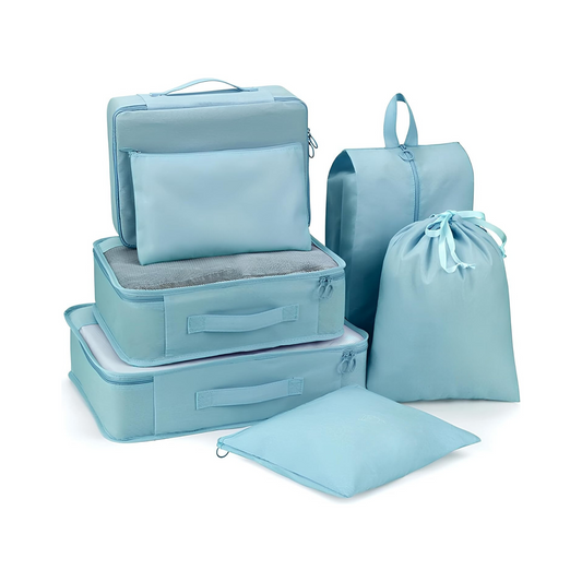 Set 7 Bolsas Organizadoras Para Maletas Impermeables