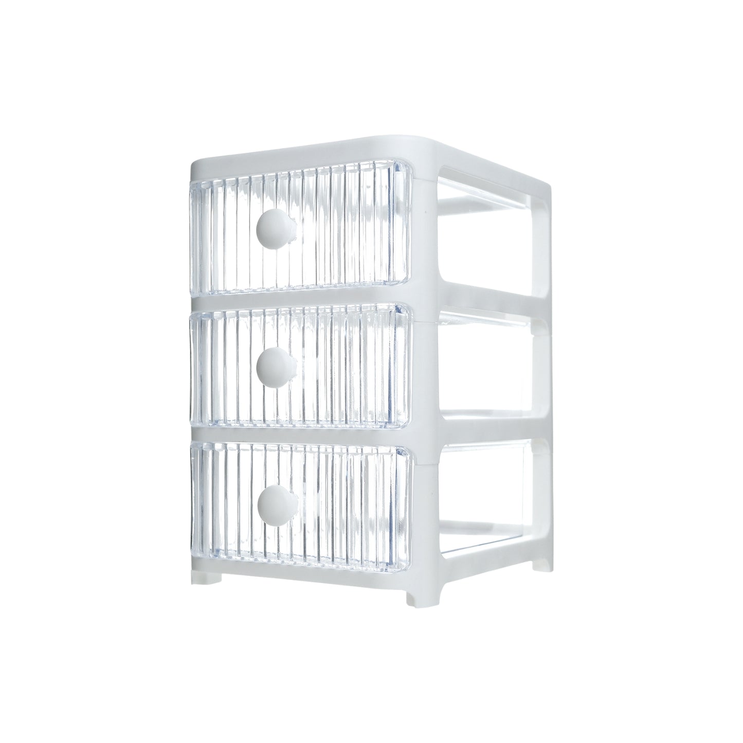 Caja Organizadora Multiuso Escritorio 3 Cajones Blanco