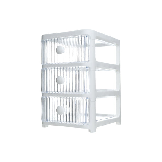 Caja Organizadora Multiuso Escritorio 3 Cajones Blanco
