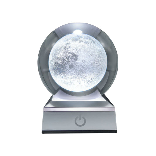 Bola de Cristal LED RGB Diseños 3D Multicolor Luna