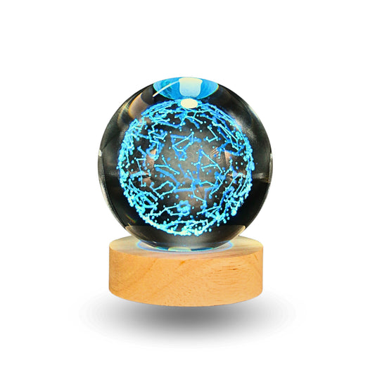 Lampara Bola De Cristal LED RGB Colores Zodiaco