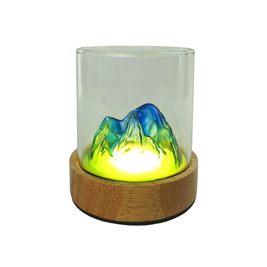 Lampara Led Deco Con Diseño De Montañas Chinas Azul