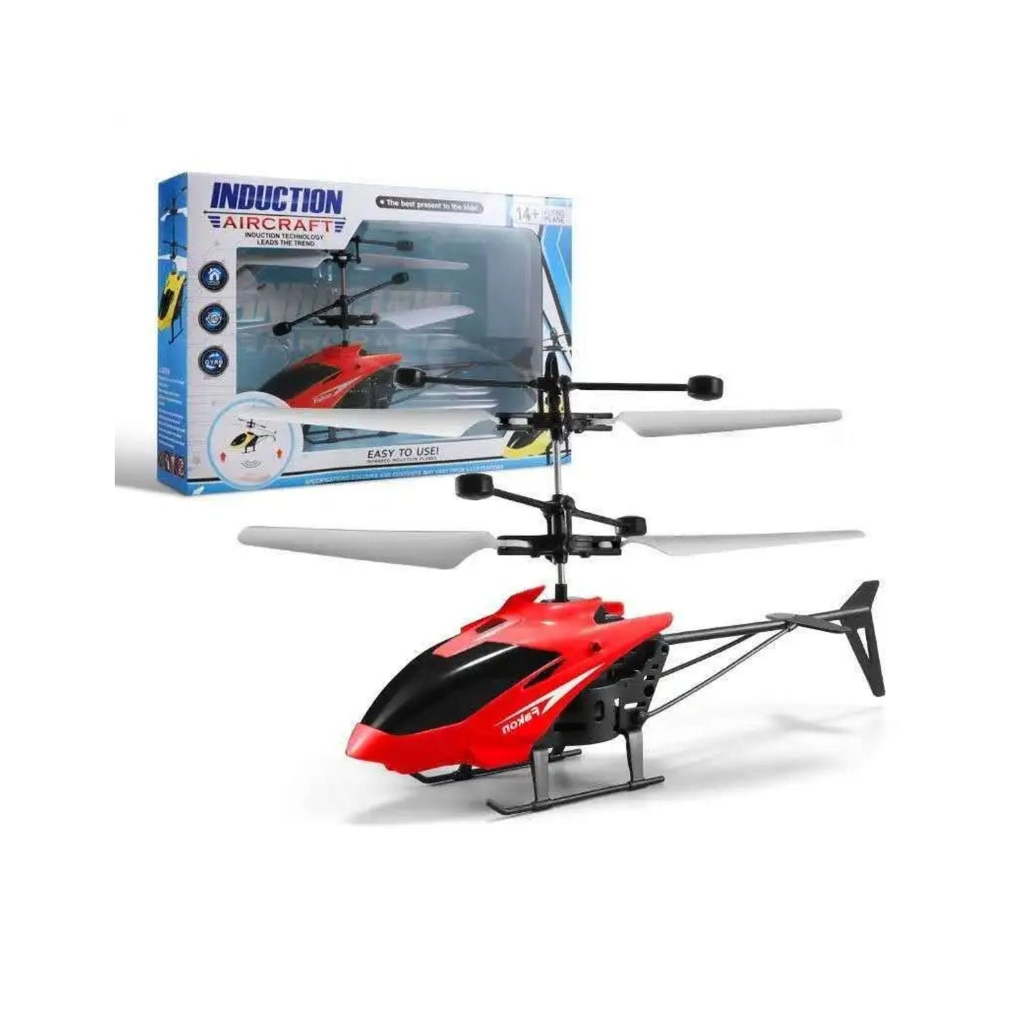 Juguete Helicóptero de Inducción Volador Rojo