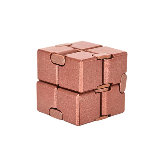 Juguete Fidget Cube Infinito Anti Estrés Dorado