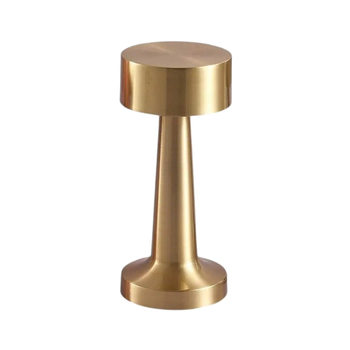 Lampara De Mesa Touch Led Recargable Usb C Dorada