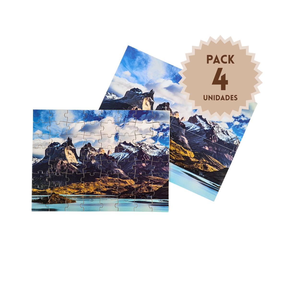 Pack 4 Puzzles Paisajes de Chile Torres del Paine