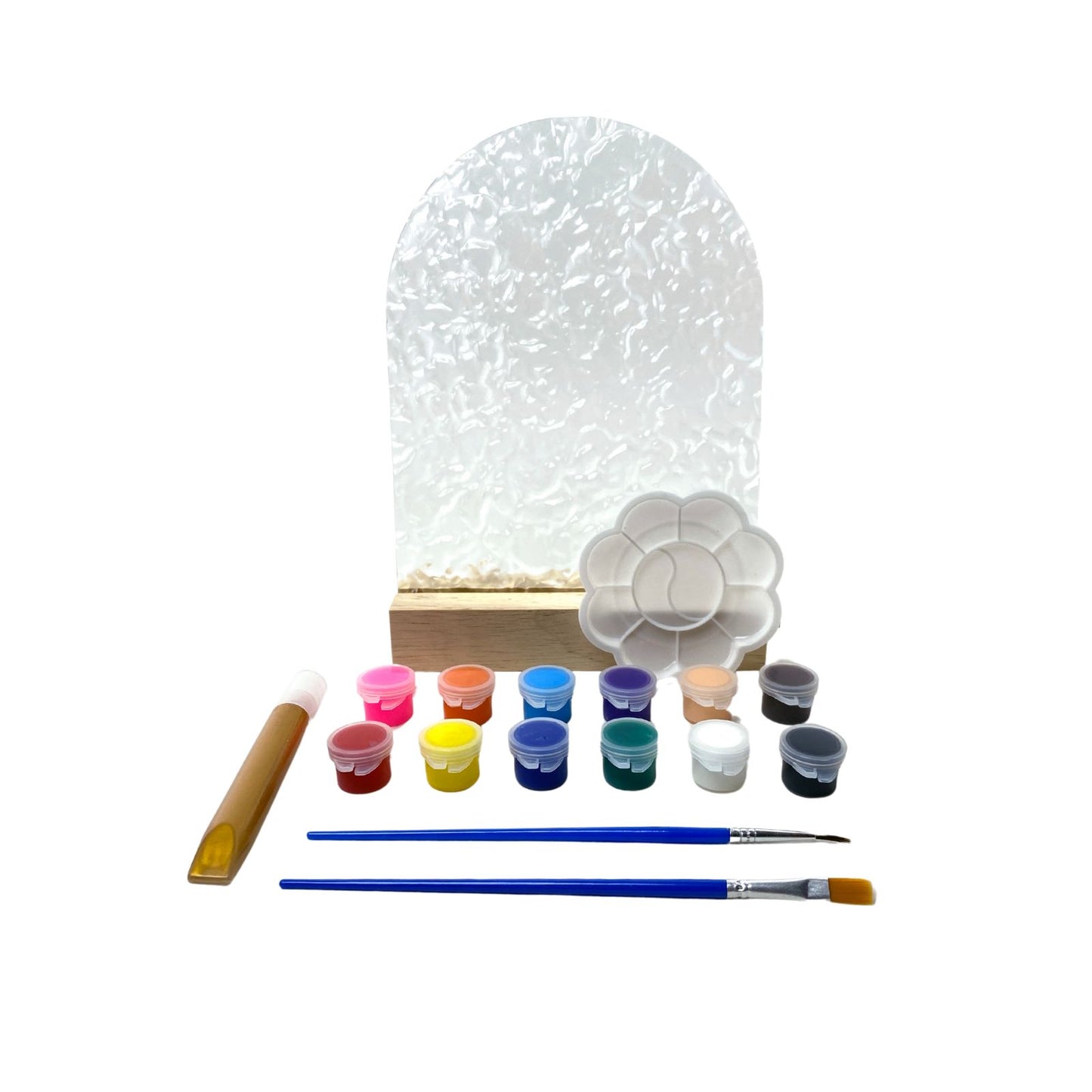 Lámpara Acrílica Led Pintura Van Gogh Diy