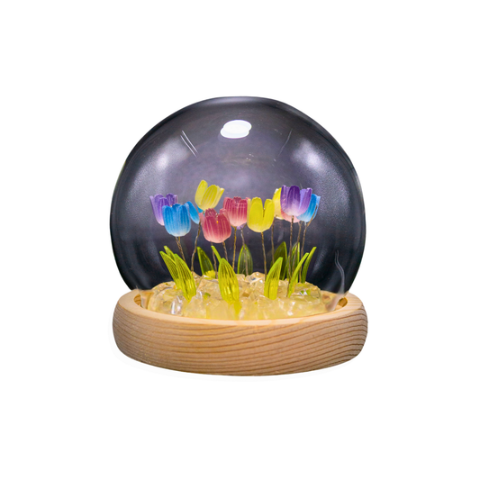 Lámpara LED Decorativa Tulipán en Cúpula Multicolor