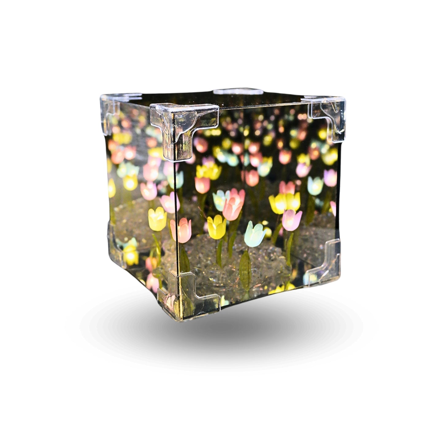 Lámpara Cubo Led Decorativa Tulipán