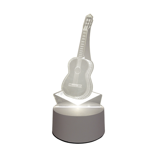 Lámpara LED De Mesa 3D USB Luz Guitarra