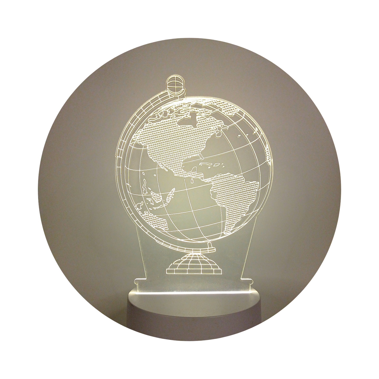 Lámpara LED De Mesa 3D USB Luz Globo