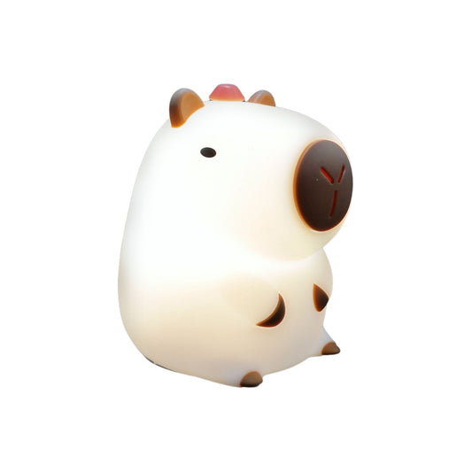 Lámpara de Noche de Silicona LED RGB Squishy Capybara